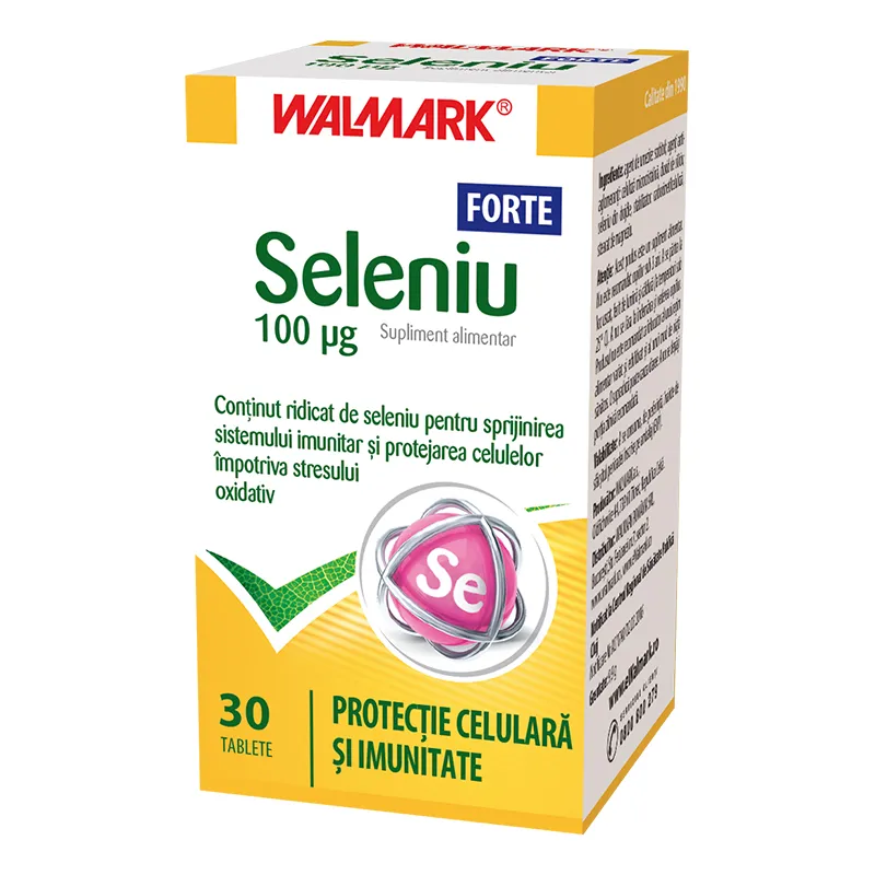 Seleniu Forte 100mcg x 30 comprimate Walmark