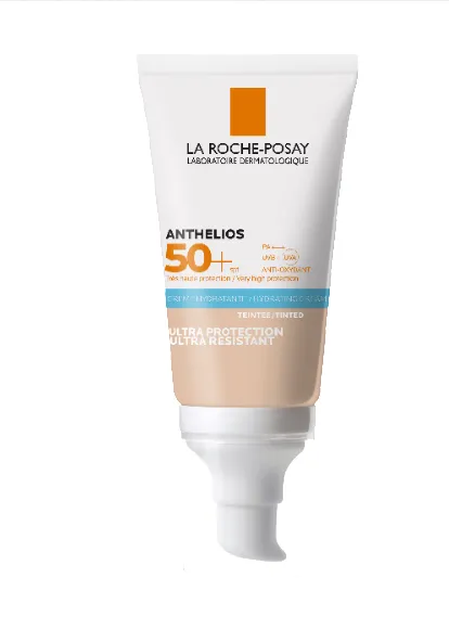 La Roche-Posay Anthelios crema hidratanta colorata SPF50+ pentru ten si ochi sensibili x 50ml
