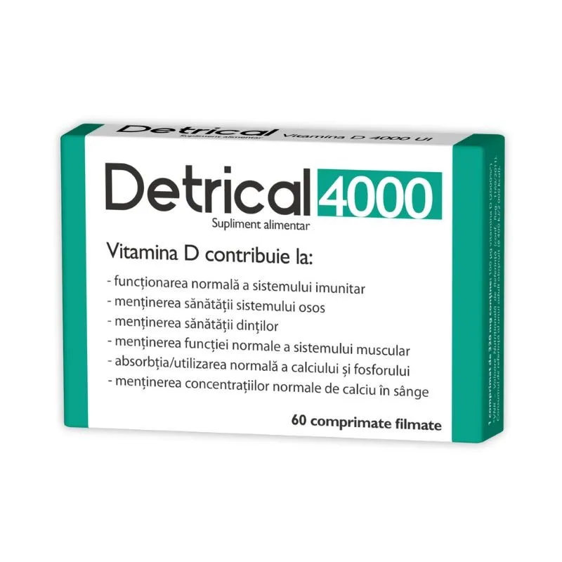 Zdrovit Detrical D3 4000UI x 60 comprimate filmate