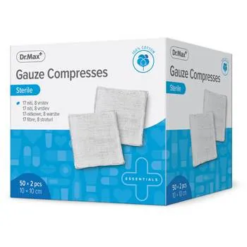 Dr. Max Comprese sterile 10cm x 10cm, 2 bucati