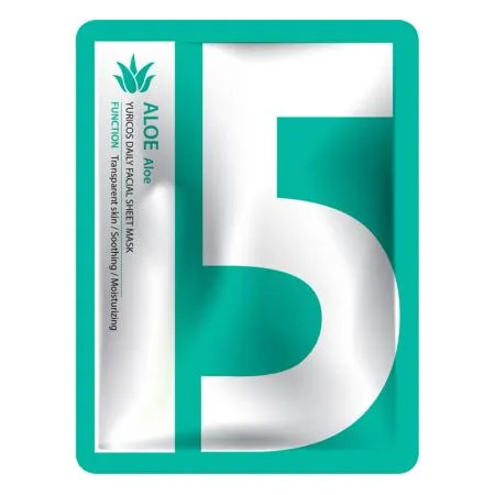 Masca faciala zilnica tip servetel cu Aloe, Soothing Line, Yuricos