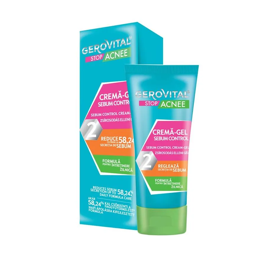 GEROVITAL Plant Stop Acnee Crema Gel Sebum Control