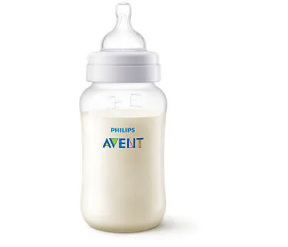AVENT Biberon Natural PP, SCF036/17, 330 ml, Tetina debit rapid, 6 luni