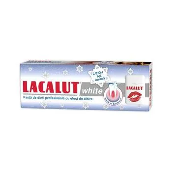 Pachet pasta dinti White 75ml + Ata dentara Gratuit, Lacalut