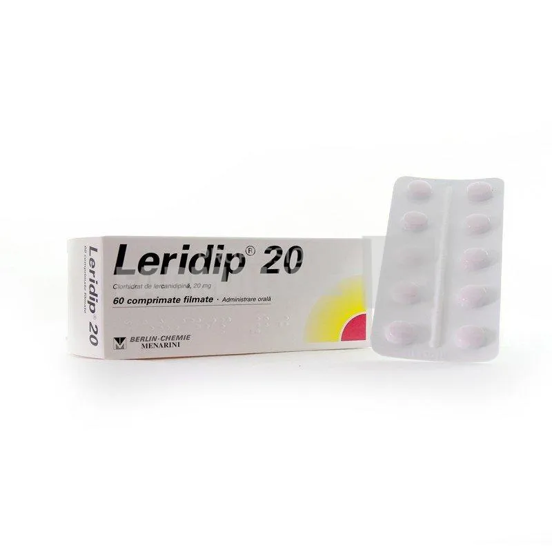 LERIDIP 20 x 60 COMPR. FILM. 20mg BERLIN CHEMIE AG MEN