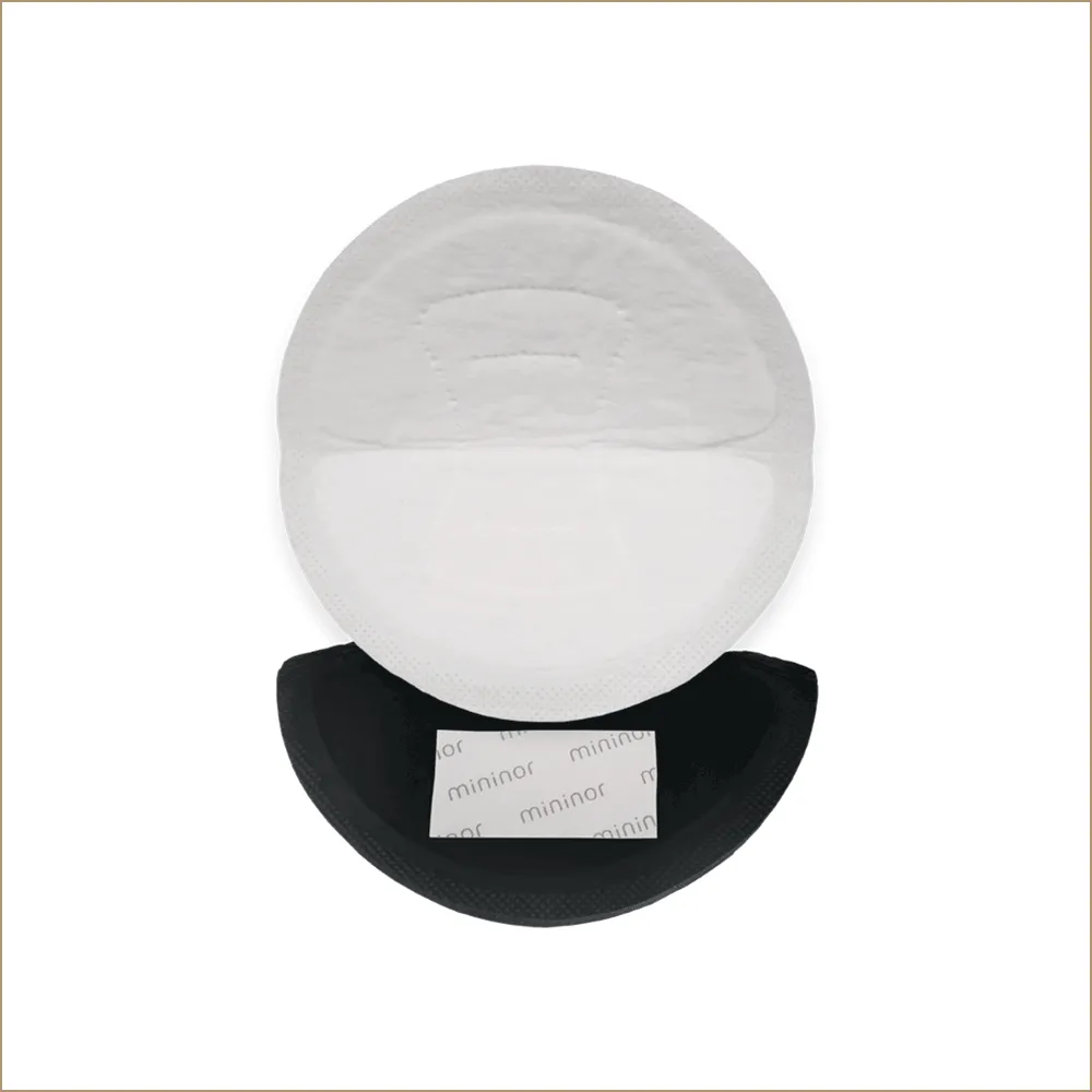 Tampoane pentru sani material respirabil negru, 24 buc, Mininor