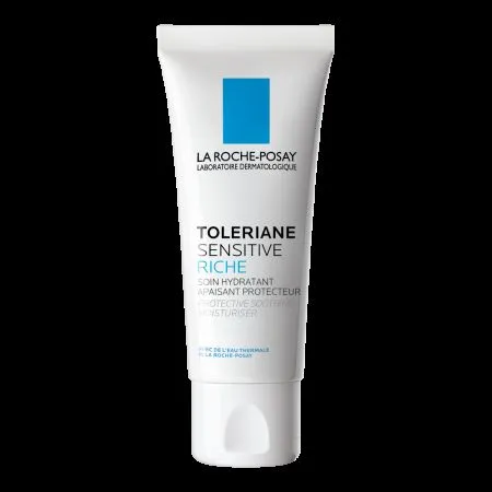 Crema hidratanta pentru ten sensibil sau uscat Toleriane Sensitive Riche, 40 ml, La Roche-Posay