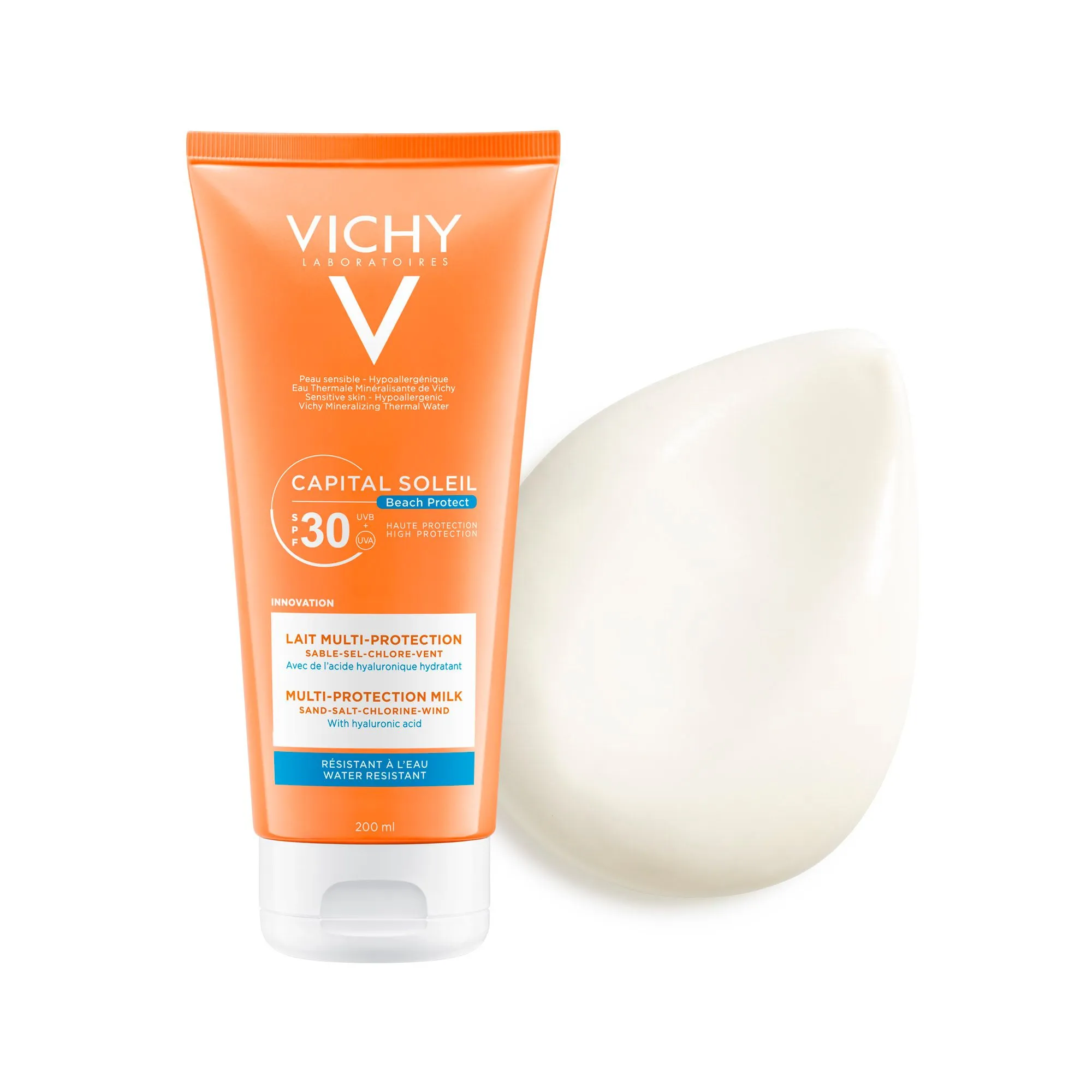 Lapte multi-protector pentru protectie solara SPF 30 Capital Soleil, 200 ml, Vichy
