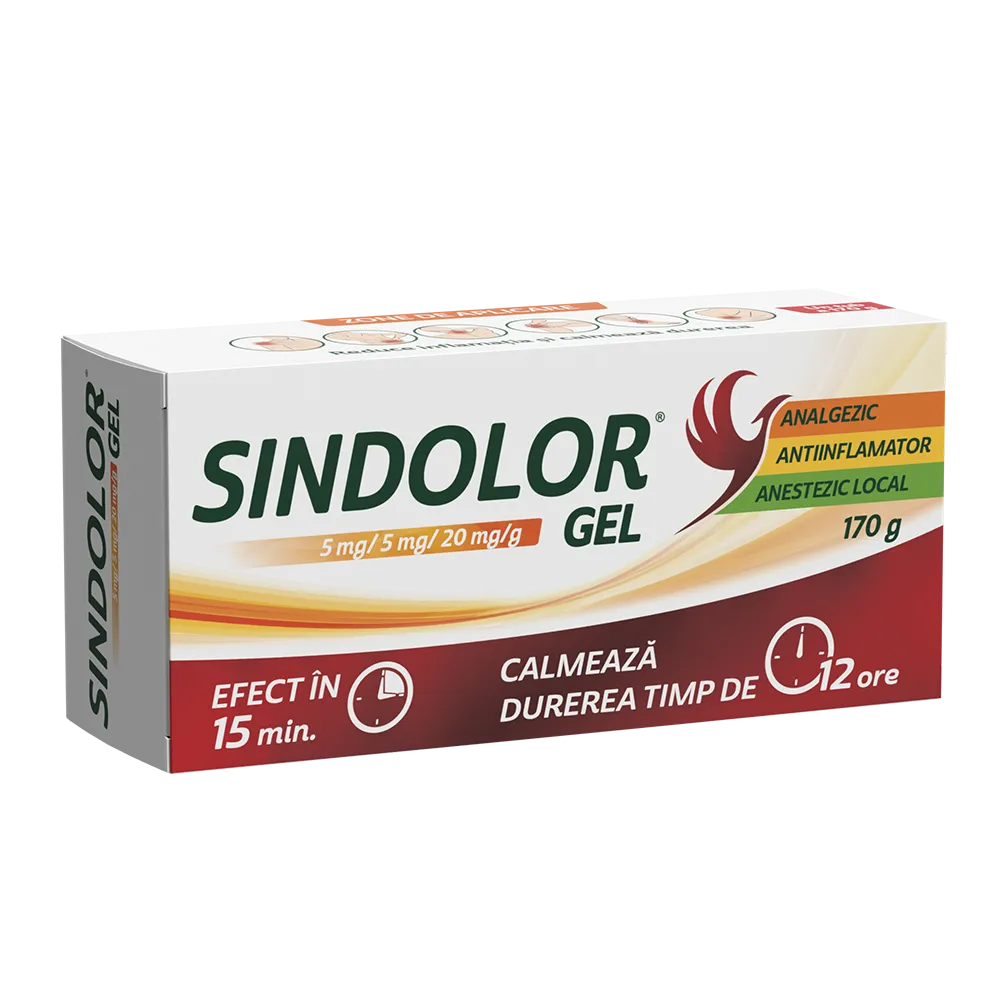 Sindolor gel, 5 mg/5 mg/20 mg/g, 170 g, Fiterman