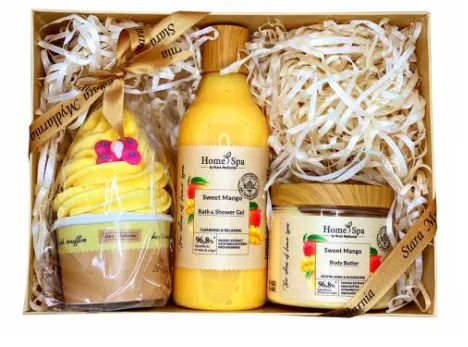STARA MYDLARNIA Set Cadou Mango (briosa de baie+gel de dus+unt pt corp)