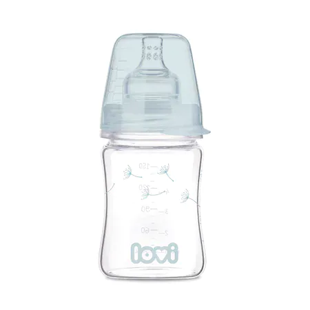 Lovi Biberon din sticla Diamond glass Botanic x 150ml (cod 74/105)
