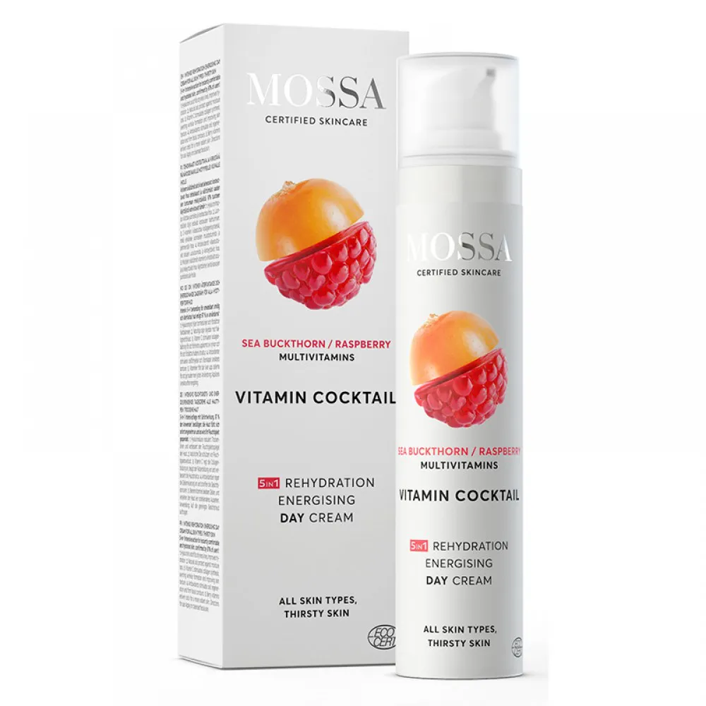 Vitamin Cocktail Crema de zi intens-rehidratanta, energizanta (toate tipurile de ten) (50 ml), Mossa