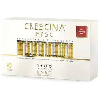 Tratament pentru par HFSC Transdermic 1300 Woman Crescina, 20 fiole, Labo