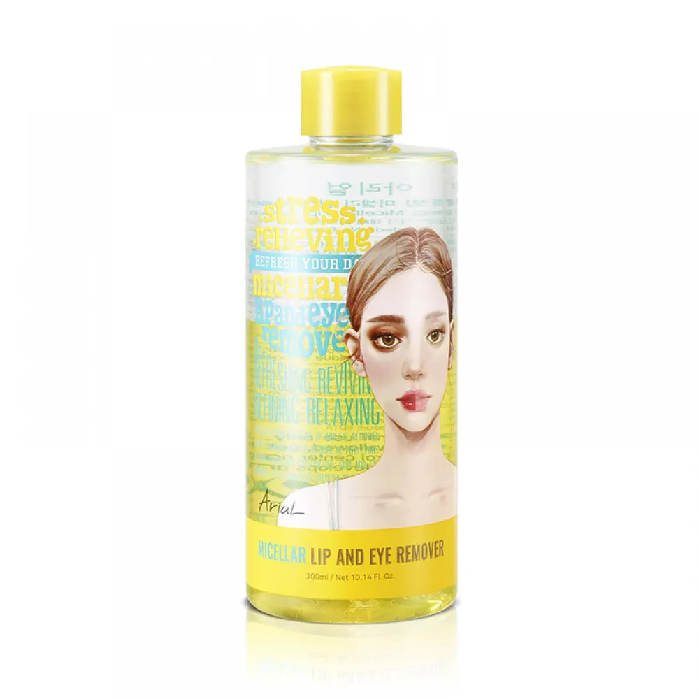 Demachiant hipoalergenic pentru buze si ochi Stress Relieving Lip and Eye Remover (300 ml), Ariul