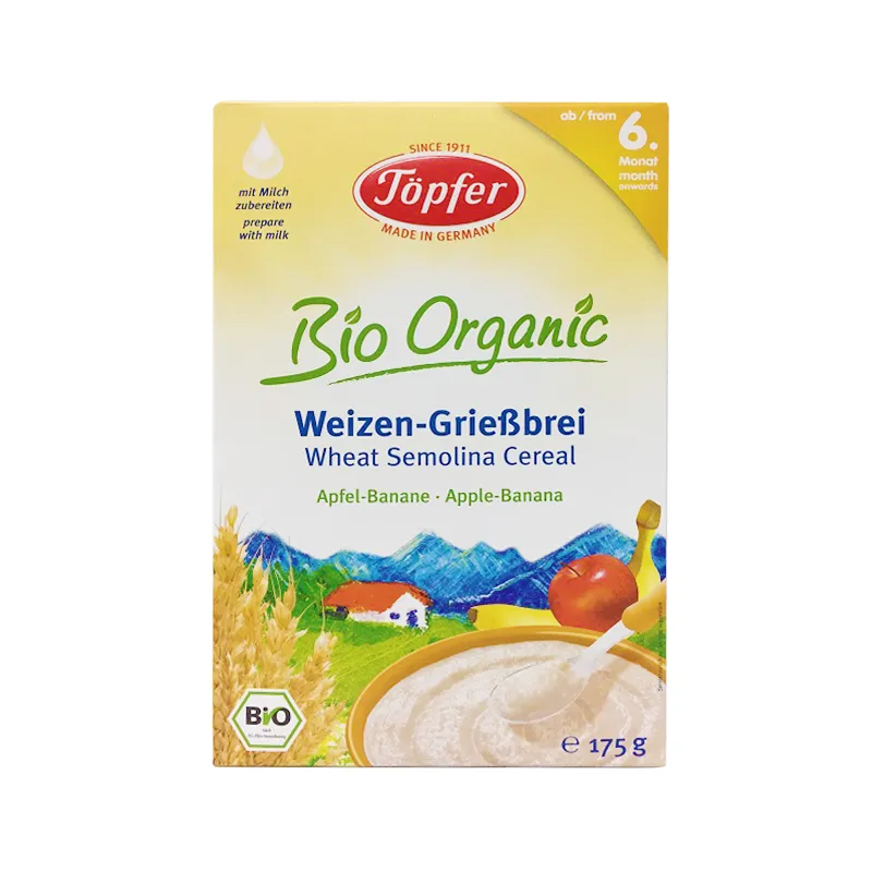 Topfer cereale gris + mere + banane x 175g