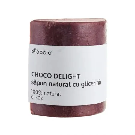 Sapun natural cu glicerina Choco Delight, 130 g, Sabio