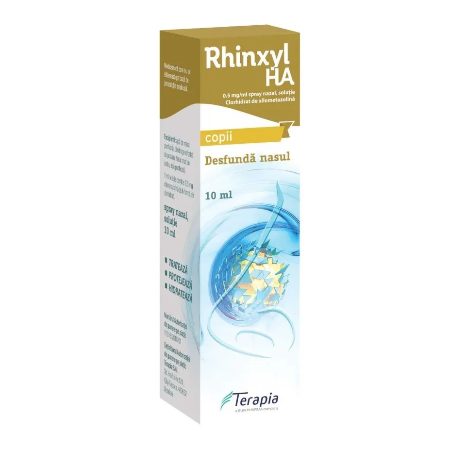 RHINXYL HA COPII 0.5MG/ML SPRAY NAZAL 10ML