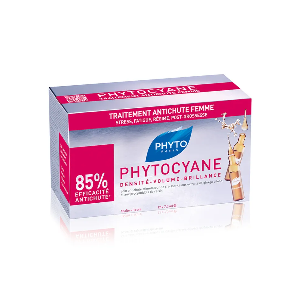 PHYTOCYANE TRATAMENT IMPOTRIVA CADERII PARULUI PENTRU FEMEI 12 FIOLE X 7.5ML