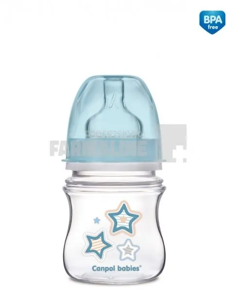 Canpol 35/216 Easy Start Biberon anticolici gat larg 0+ luni 120 ml