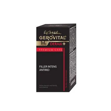 Filler intens antirid H3 Derma+ Premium Care, 15 ml, Gerovital 481