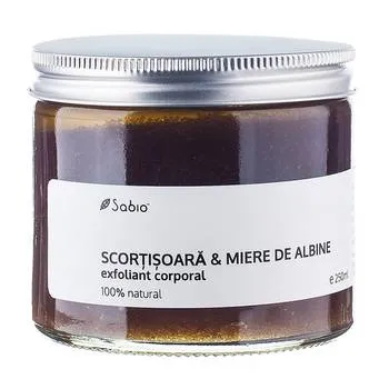 Exfoliant cu scortisoara si miere de albine, 250ml, Sabio