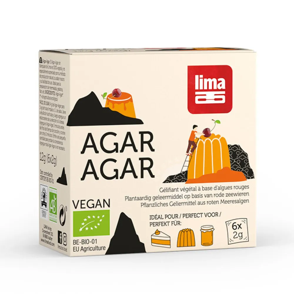 Agar Agar pudra bio (6x2 grame), Lima