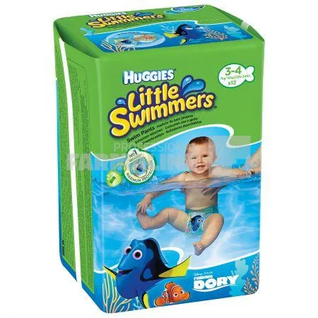 Huggies Little Swimmers Chilot impermeabil nr. 3-4 7-15 kg 12 bucati