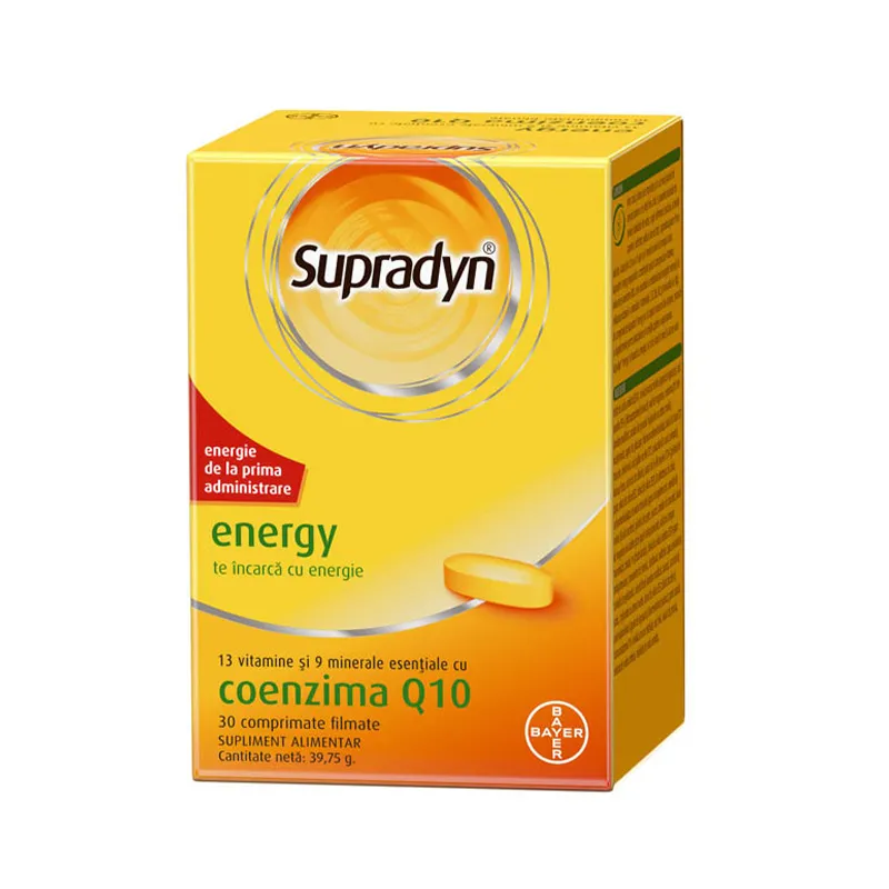Supradyn Energy cu Coenzima Q10, 30 comprimate, Bayer