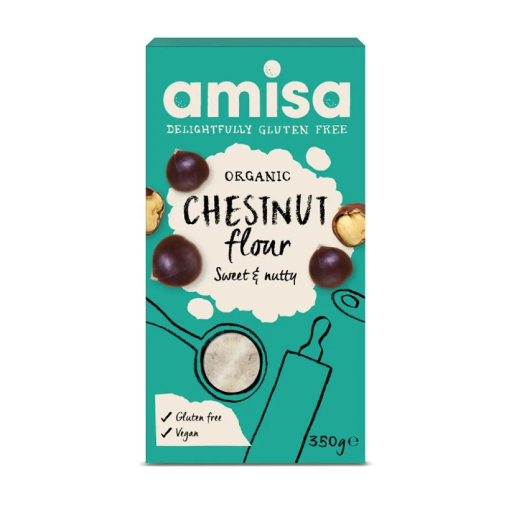 Faina de castane fara gluten bio (350 grame), Amisa