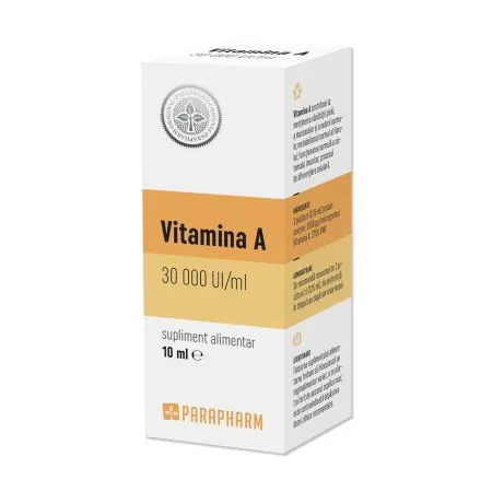 Vitamina A 30000 UI/ml, 10 ml, Parapharm