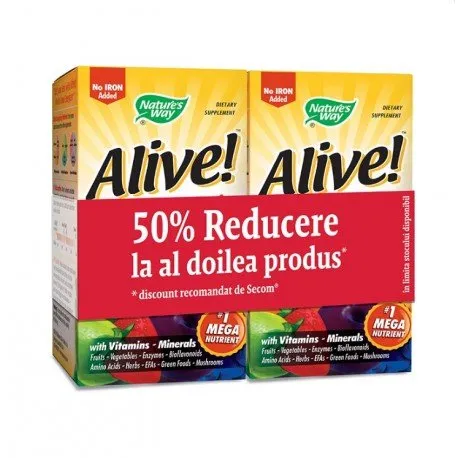 Secom Alive (Fara Fier) 30 Tablete 1+1 Cu 50% Reducere