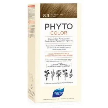 Vopsea par 8.3 Light Golden Blond Phytocolor, 50ml, Phyto