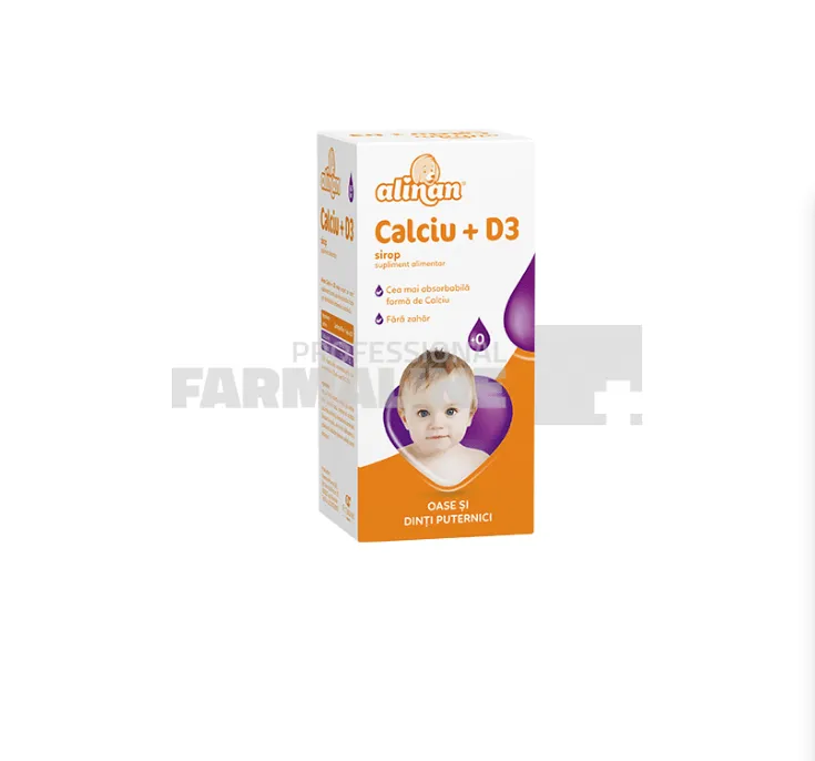 Alinan Calciu + D3 Sirop 150 ml