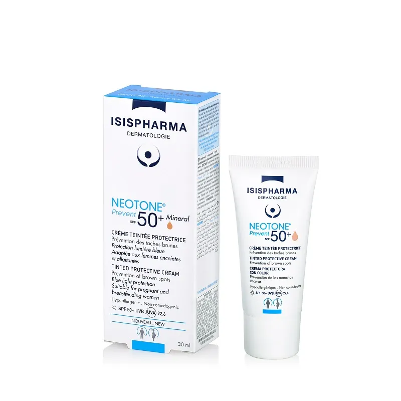 Crema nuantatoare preotectoare Neotone Prevent SPF50+, 30 ml, ISISPHARMA