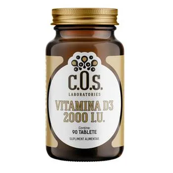 Vitamina D3 2000 IU, 90 tablete, COS Laboratories