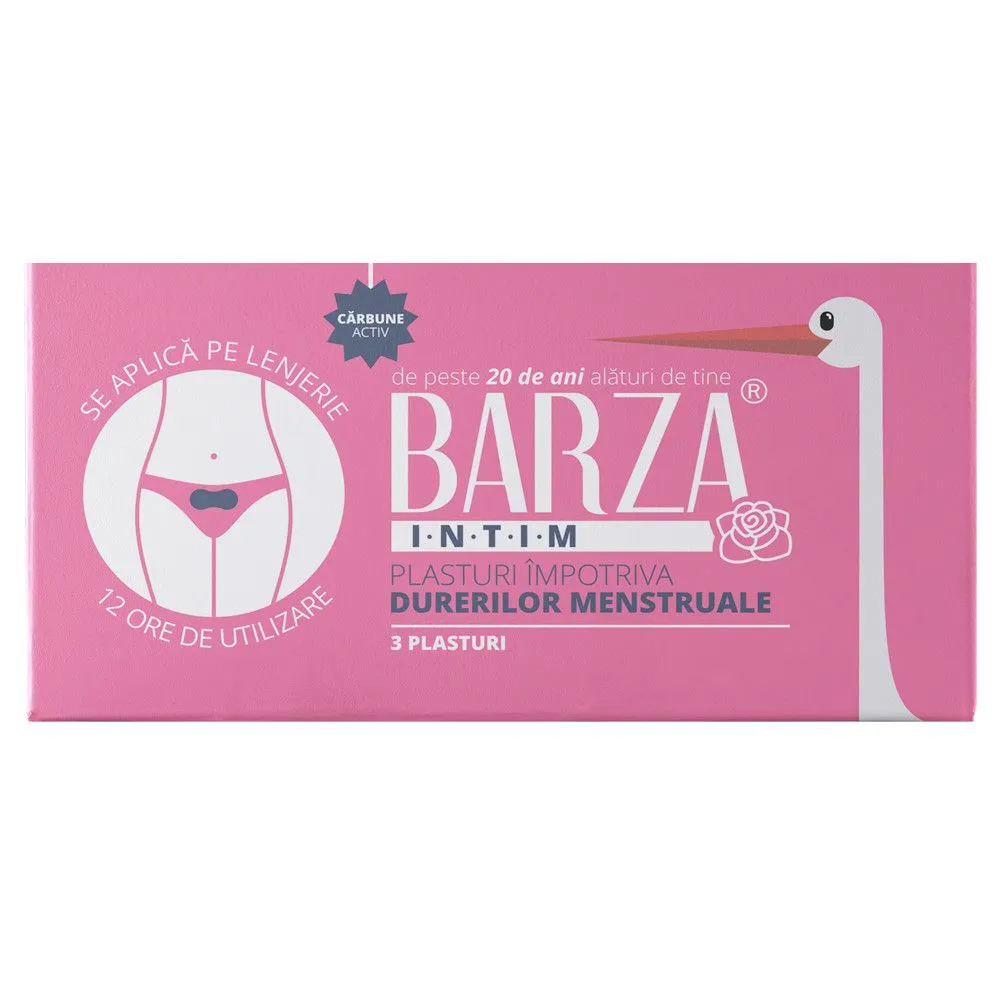 Plasturi dureri menstruale Barza x 3buc