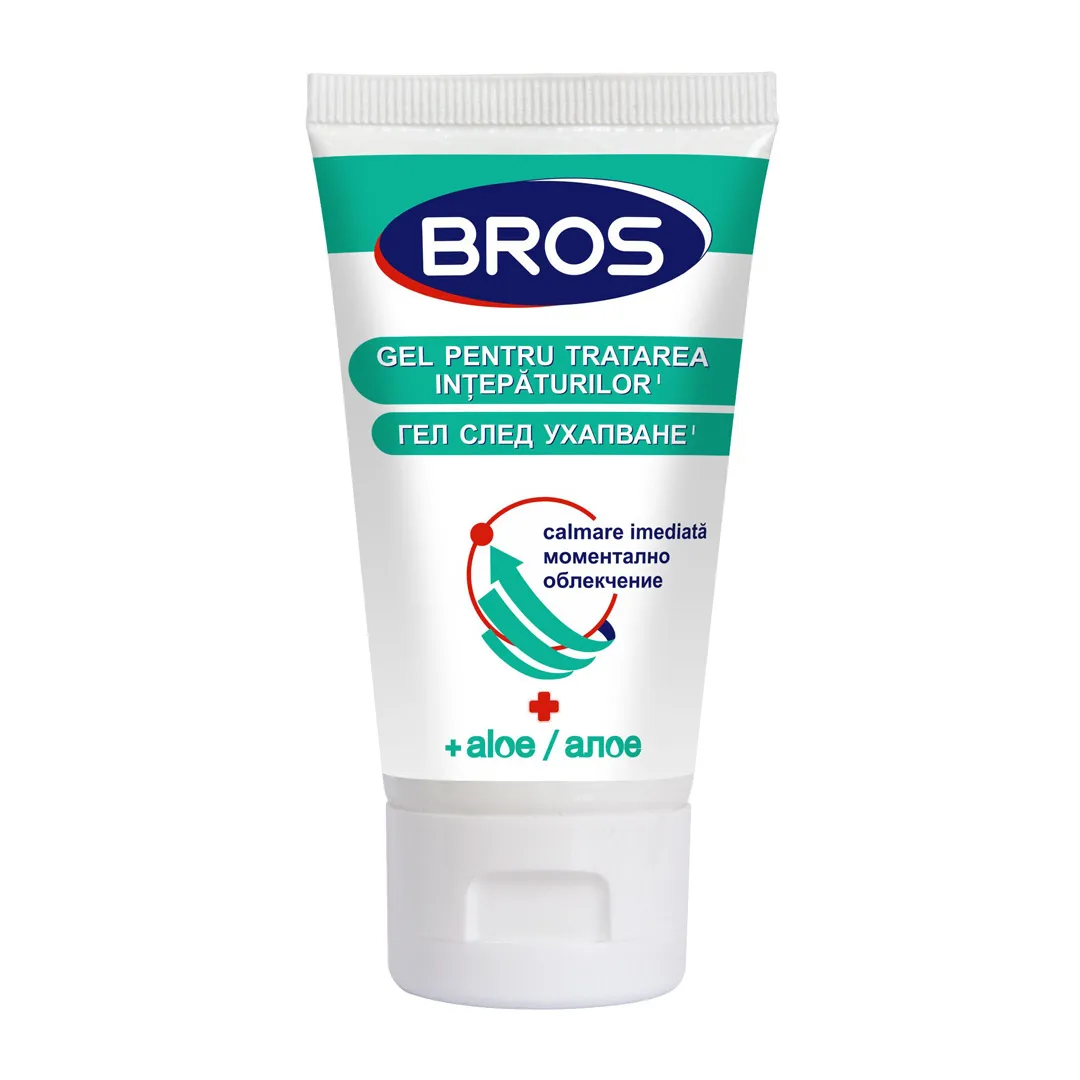 Gel pentru tratarea intepaturilor, calmare rapida cu Aloe, 35 ml, Bros