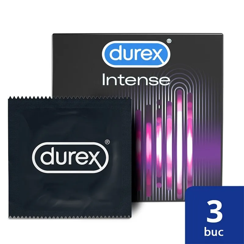 DUREX PREZERVATIVE INTENSE ORGASMIC 3 BUCATI