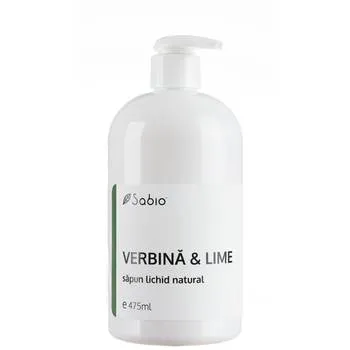 Sapun lichid natural verbina si lime, 475ml, Sabio