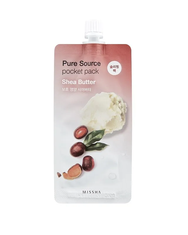 Masca de noapte hidratanta cu Unt de Shea 10ml (Missha)