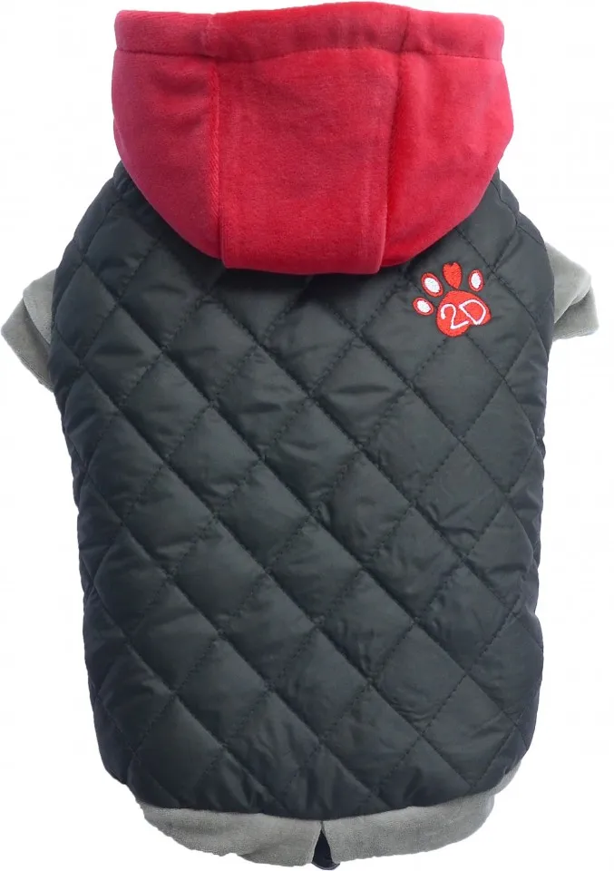 Geaca captusita cu gluga - negru - Doggydolly - BD492