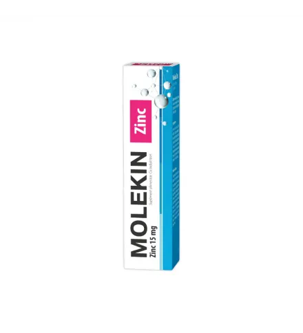 Molekin Zinc 15 mg, 20 comprimate efervescente