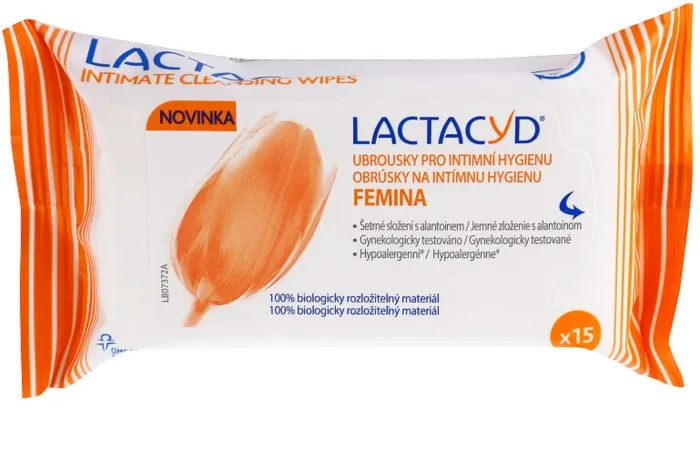 LACTACYD SERVETELE INTIME FRESH PACHX15 BUC