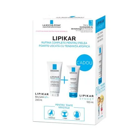 La Roche Posay Lipikar Baume AP+ 200ml + Lipikar Syndet 100ml cadou