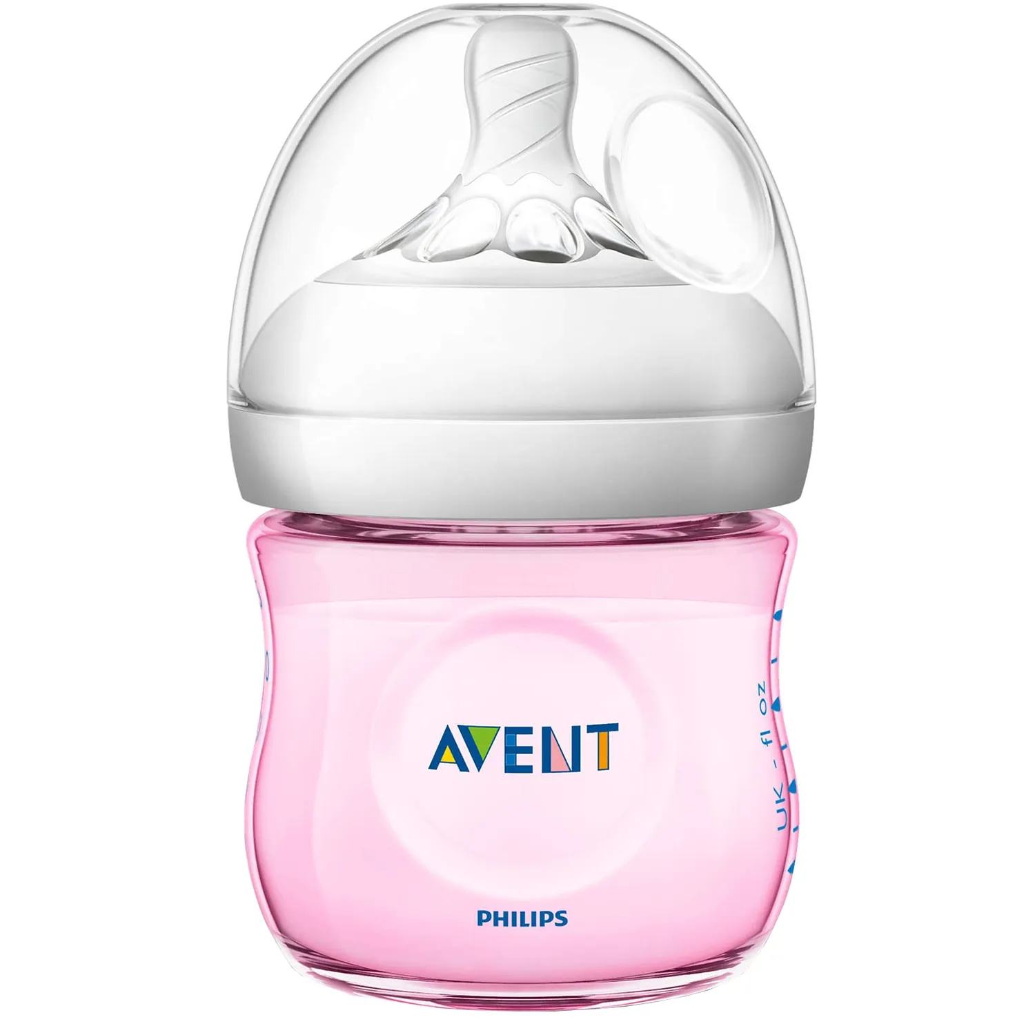 AVENT Biberon Natural PP, SCF030/17, 125 ml, Tetina debit lent, 0 luni