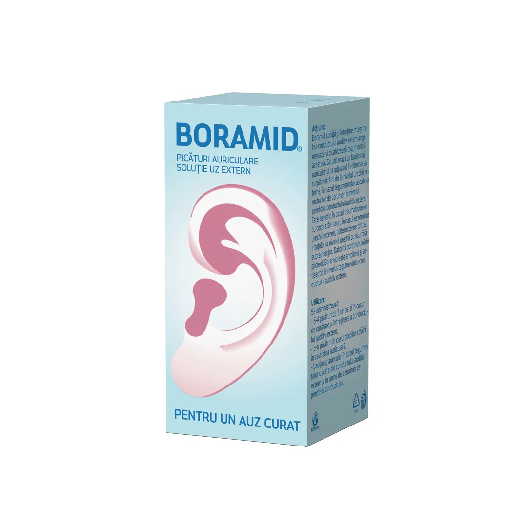 Solutie auriculara Boramid, 10 ml, Biofarm