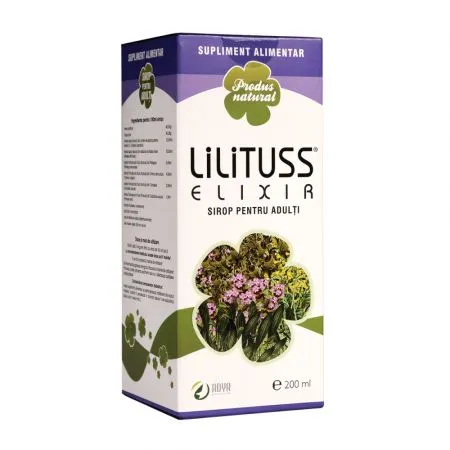 Sirop pentru adulti Lilituss Elixir, 200 ml, Adya