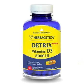 Vitamina D3 Naturala 5000 UI, 120 capsule vegetale, Herbagetica