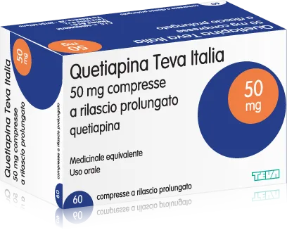 QUETIAPINA TEVA 50 mg X 60 COMPR. ELIB. PREL. 50mg TEVA PHARMACEUTICALS