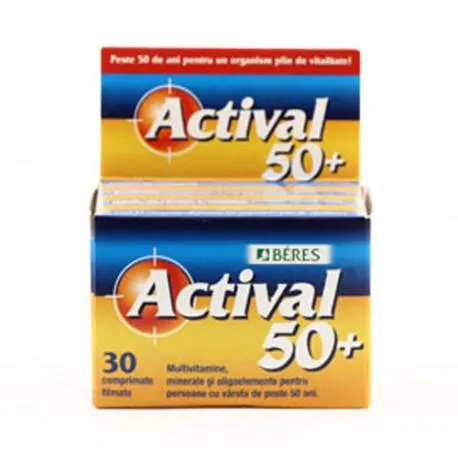 Actival 50+ supliment alimentar, 30 tablete